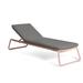 OASIQ Corail Reclining Chaise Lounge w/ Cushions Metal in Pink | 13.75 H x 27.5 W x 86.5 D in | Outdoor Furniture | Wayfair 1001110047000-FV