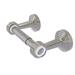 Allied Brass Pacific Beach Two Post Groovy Accents Wall Mount Toilet Paper Holder Metal in Gray | 3.98 H x 7.7 W x 2.2 D in | Wayfair PB-24G-SN