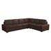 Brown Sectional - Westland and Birch Howard Genuine Leather Corner Sectional Genuine Leather | 37 H x 122 W x 43 D in | Wayfair Howard-SECL-L10