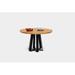ARTLESS ARS XL Dining Table Wood/Metal in Blue/Brown | 30 H x 48 W x 48 D in | Wayfair A-ARS-XL-FFB-48-O