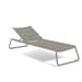 OASIQ Corail Reclining Chaise Lounge w/ Cushions Metal in Gray | 13.75 H x 27.5 W x 86.5 D in | Outdoor Furniture | Wayfair 1001110011000-LS