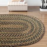 Green 24 x 0.5 in Area Rug - Langley Street® Entwistle Braided Palm Area Rug Wool | 24 W x 0.5 D in | Wayfair 0D7224A33A0D4BD387C73D179D5F02CC