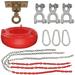 Swing Set Stuff Complete Tire Kit w/ Light Duty Swivel Plastic/Metal in Red | 10.5 H x 27 W x 27 D in | Wayfair SSS-0300-R