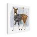 The Holiday Aisle® 'Cozy Woodland Animal III' Graphic Art on Wrapped Canvas in Black/Brown/Gray | 24 H x 24 W x 2 D in | Wayfair