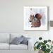 The Holiday Aisle® Cozy Woodland Animal II by Victoria Borges - Graphic Art Print on Canvas in Brown/Gray/Green | 14 H x 14 W x 2 D in | Wayfair