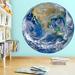 Zoomie Kids 3D Globe Planet Earth Vinyl Wall Decal Canvas/Fabric/Fabric in Blue/Brown/Green | 20 H x 20 W in | Wayfair
