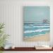 Highland Dunes 'Fishing Pier Diptych II' Painting on Wrapped Canvas in Blue/Brown/Gray | 19 H x 14 W x 2 D in | Wayfair