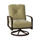 Woodard Fremont Outdoor Rocking Metal Chair in Black/Brown | 35.5 H x 28.25 W x 35.75 D in | Wayfair 9U0477-48-68R