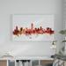 Wrought Studio™ 'Austin Texas Skyline Red' Graphic Art on Wrapped Canvas Metal in Red/White | 22 H x 32 W x 2 D in | Wayfair