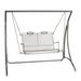 Woodard Briarwood Porch Swing Metal in Gray | 23.5 H x 44.75 W x 24.75 D in | Wayfair 400179ST-72-14Y