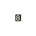 Gracie Oaks Ovidijus Niki Wooden Number Block Wood in Black | 9 H x 7 W x 1.5 D in | Wayfair D3E58C5450D244FBA0795714FAFF8218