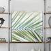 Bay Isle Home™ Palm View II - Painting Print on Canvas Canvas, Solid Wood in Green | 16 H x 16 W x 1.5 D in | Wayfair