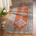 Blue 26 x 0.24 in Indoor Area Rug - World Menagerie Preble Vintage Persian Cotton Rust/Area Rug Polyester | 26 W x 0.24 D in | Wayfair