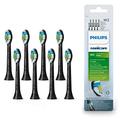 Philips Sonicare Original W2 Optimal White Standard Sonic Toothbrush Heads - 8 Pack in Black (Model HX6068/13)