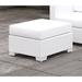 Rosecliff Heights Kuhn Outdoor Ottoman w/ Cushion Wicker/Rattan in White | 18 H x 25.13 W x 25.13 D in | Wayfair E712B58862C84F00A110C2F28E13568E