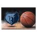 FANMATS NBA Memphis Grizzles Ball 30 in. x 19 in. Non-Slip Outdoor Door Mat Rubber in Black/Brown | 19 W x 30 D in | Wayfair 19090