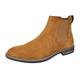 Bruno Marc Men's Urban-06 Camel Suede Leather Chelsea Ankle Boots Size 11 US/ 10 UK