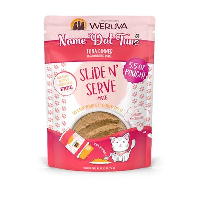 Weruva Pate Name 'Dat Tuna Tuna Dinner in a Hydrating Puree Wet Cat Food, 5.5 oz., Case of 12