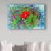 Ebern Designs 'Color Explosion 13' Oil Painting Print on Wrapped Canvas in Red | 12 H x 19 W x 2 D in | Wayfair 650A63A9A3C9467EB3CFF75C9AC5CDF2