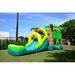 JumpOrange kids Tropical Aloha Commercial Grade Bounce House Water Slide for (with Pool & Blower) in Green/Yellow | 192 H x 156 W x 360 D in | Wayfair