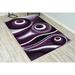 Black 31 x 0.5 in Area Rug - Ivy Bronx Mccampbell Abstract Purple/Area Rug Polypropylene | 31 W x 0.5 D in | Wayfair