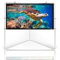 Pyle Portable Folding Frame Projection Screen in White | 88 H x 76 W in | Wayfair PRJTPOTS71