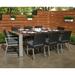 Lark Manor™ Antxon Rectangular 8 - Person 90" Long Outdoor Dining Set w/ Cushions Metal in Brown | Wayfair 6CCD20AAA5214D66B068A70E513B818C