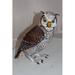 Red Barrel Studio® Nerys Owl Statue Metal in Brown/White/Yellow | 12 H x 6 W x 12 D in | Wayfair 07FEEA32A66044EC9F77594C597B543F