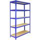 Monster Racking – Rayonnage Bleu T-Rax de 120cm x 45cm x 180cm, en Acier et Sans Boulons - blue