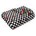 Betsey Johnson Cherry Checker Ultra Soft Plush Throw Polyester in Black/Blue | 50 H x 70 W in | Wayfair USHSHF1089731