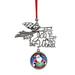 The Holiday Aisle® Joy to the World Santa JFK Half Dollar Holiday Shaped Ornament Metal in Gray/Yellow | 3.6 H x 3 W x 0.15 D in | Wayfair