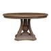 Ophelia & Co. Aurora Pine Solid Wood Pedestal Dining Table Wood in Brown/Green | 30 H x 55 W x 55 D in | Wayfair 98363B4CD5F045F28151D1904DEF3B66