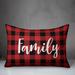 The Holiday Aisle® Glaser Family in Buffalo Check Plaid Lumbar Pillow Polyester/Polyfill blend | 14 H x 20 W x 1.5 D in | Wayfair