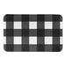 The Holiday Aisle® Aida Check Rectangle Non-Slip Plaid Bath Rug Polyester in Black/Gray | Wayfair 3EE1512A5ECC45109DF42AB33959EDC7