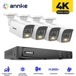 Kit de vidéosurveillance ANNKE Système de sécurité vidéo réseau 8CH 4K Ultra hd PoE - sans disque