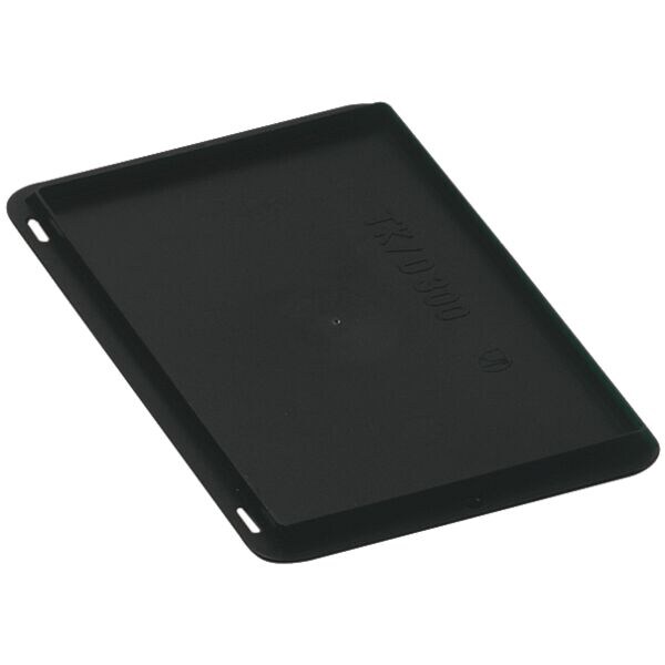 SCHULTE Lagertechnik Auflagedeckel für Euro-Stapelkästen 40/60 cm schwarz, 40x60 cm