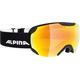 ALPINA PHEOS S Q - Verspiegelte, Kontrastverstärkende & Polarisierte Skibrille Mit 100% UV-Schutz Für Erwachsene, black matt, One Size