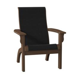 Telescope Casual Sling Adirondack Chair Plastic/Resin in Black | 38.5 H x 30.75 W x 29.5 D in | Wayfair 9A7805D01