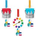 Creative Converting Art Plastic/Paper Disposable Party Favor Set in Blue/Brown/Red | Wayfair DTC317731BLWR