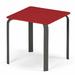 Telescope Casual Robinett Plastic/Resin Outdoor Side Table Plastic/Metal in Gray/White | 19.5 H x 18 W x 18 D in | Wayfair 510TP5002