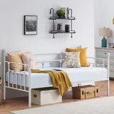 17 Stories Korecky Twin Iron Daybed Metal in Black | 39.1 H x 41.2 W x 78.9 D in | Wayfair 0531510950F54B56B3B51984C325AEC0