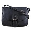 STILORD 'Iris' Leather Handbag Ladies Small Vintage Shoulder bag for Going Out Classic Evening Bag Tote Genuine Cow Hide, Colour:black