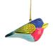 The Holiday Aisle® Cuckoo Birds Papier Mache Hanging Figurine in Blue/Yellow | 1.8 H x 3.9 W x 1.6 D in | Wayfair F35DAADF431D44809AC46A71E906584E