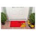 The Holiday Aisle® Harte Moose 29 in. x 17 in. Non-Slip Outdoor Door Mat Coir in Red | Wayfair F408C08F377F4495BB32E68EF0192B89