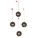 The Holiday Aisle® Night Cheer Papier Mache Ball Ornament in Black | 3 H x 3 W x 3 D in | Wayfair 23631EB5684147B09C48080C975D24A7