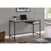 Ebern Designs Computer Desk, Home Office, Laptop, 48"L, Work, Metal, Laminate, White, Grey, Contemporary, Modern Wood/Metal in Black/Brown | Wayfair