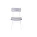 Innit Hapi Indoor/Outdoor Handmade Dining Chair Metal in Gray/White | 32 H x 17 W x 20 D in | Wayfair i20-02-15
