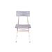 Innit Hapi Indoor/Outdoor Handmade Dining Chair Metal in White/Yellow | 32 H x 17 W x 20 D in | Wayfair i20-04-15