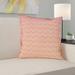 Latitude Run® Avicia Indoor/Outdoor Throw Pillow Polyester/Polyfill blend in Pink/Yellow | 20 H x 20 W x 3 D in | Wayfair