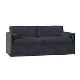 Duralee Whistler Square Arm Sofa Metal/Other Performance Fabrics in Blue/Brown | 32 H x 84 W x 38 D in | Wayfair WPG10-54-84.15739-193